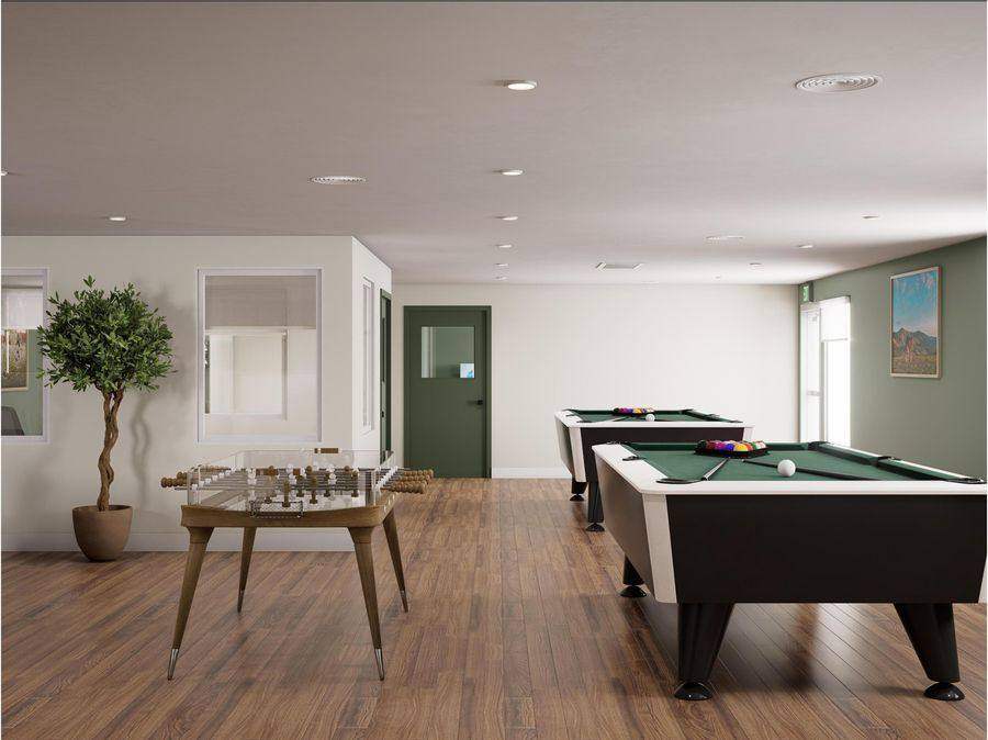 Pool tables in the Chill Building lounge